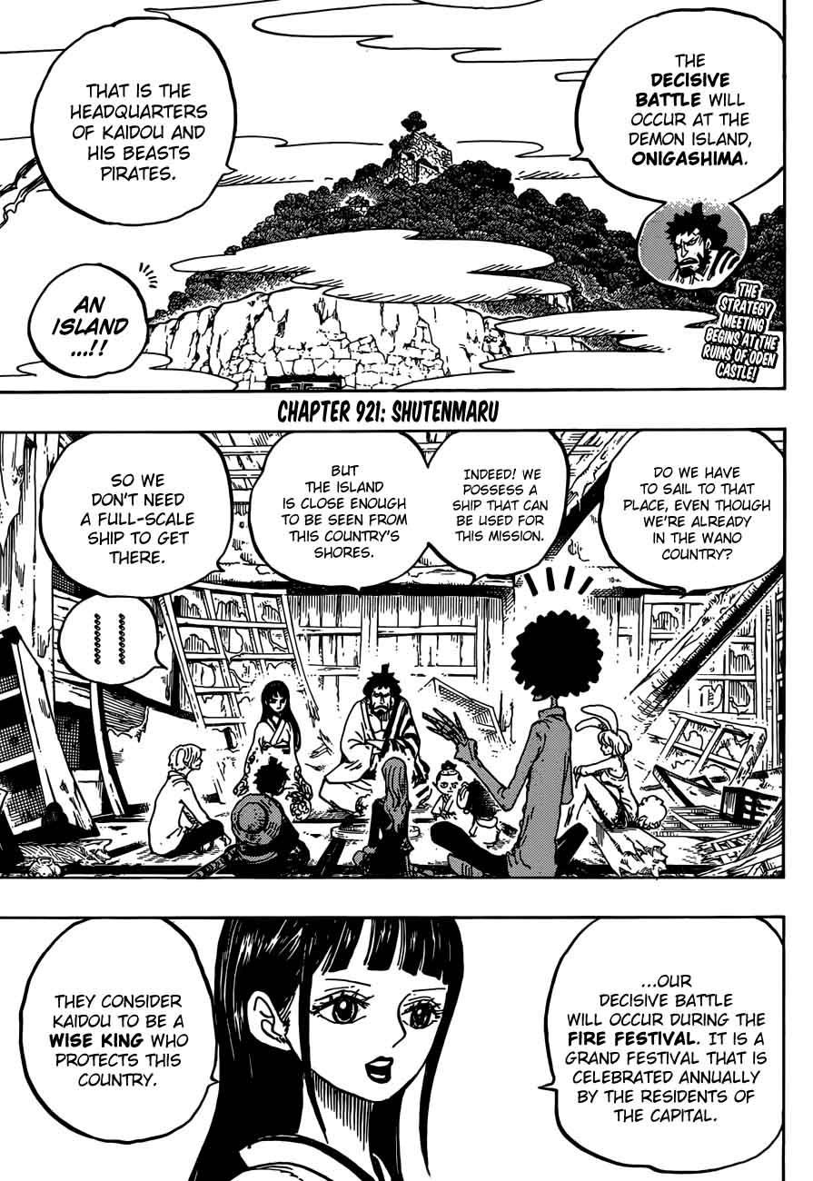 One Piece Chapter 921 Page 3