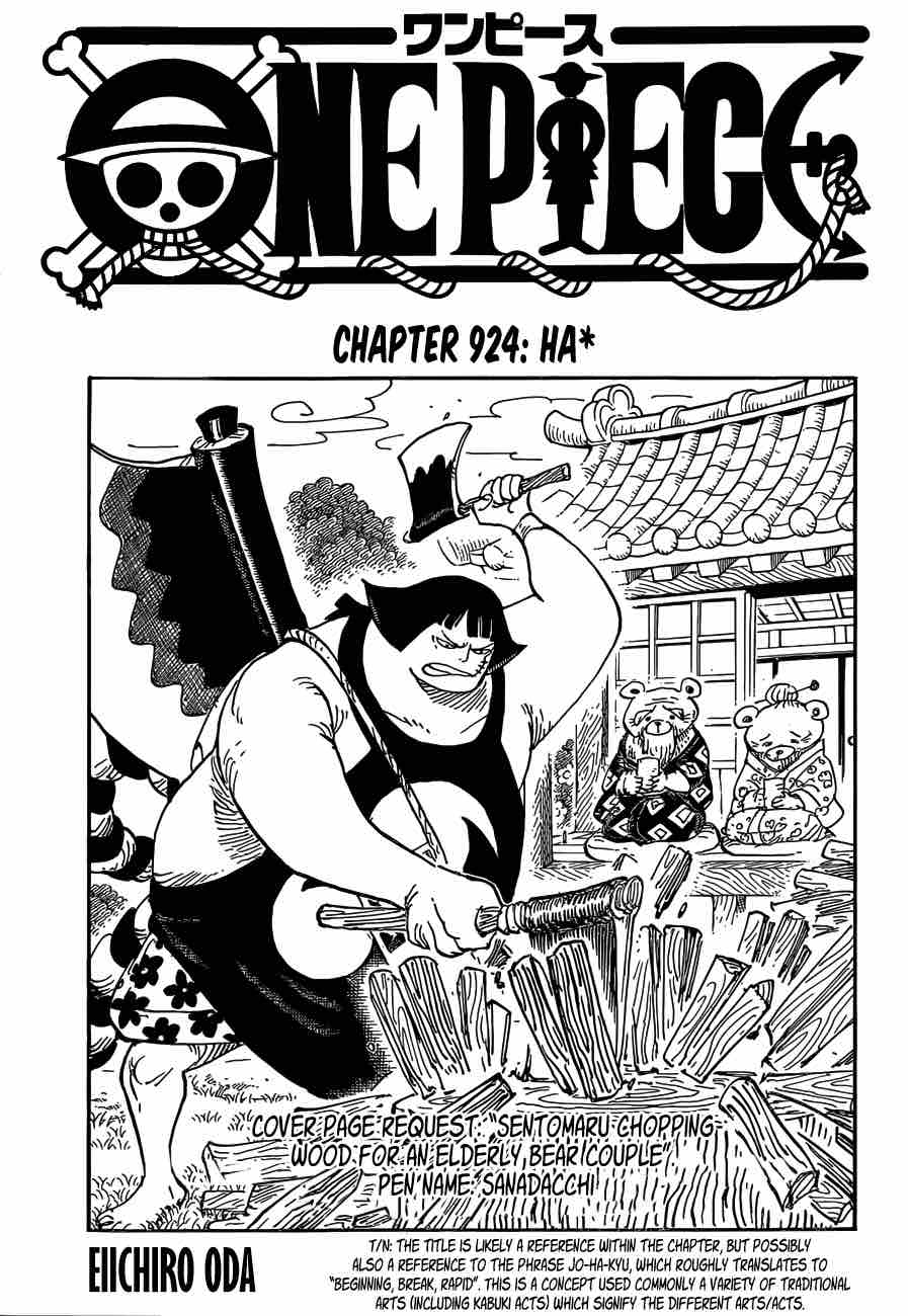 One Piece Chapter 924 Page 1