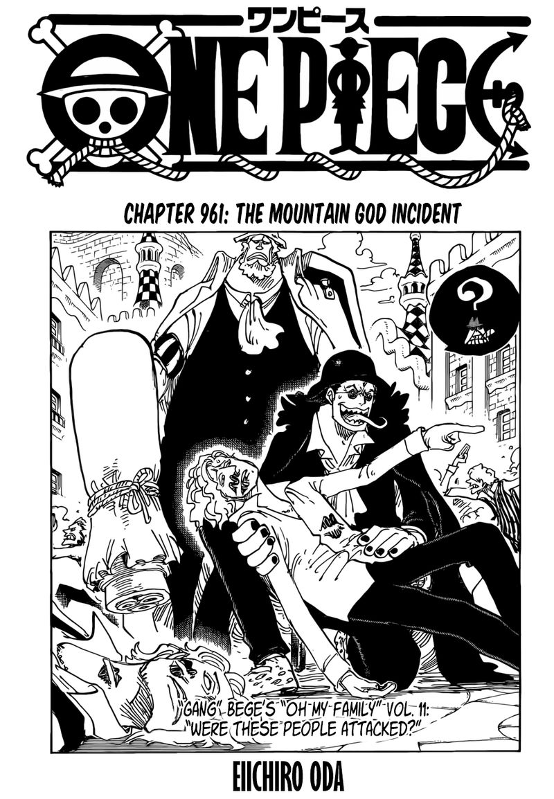 One Piece Chapter 961 Page 1