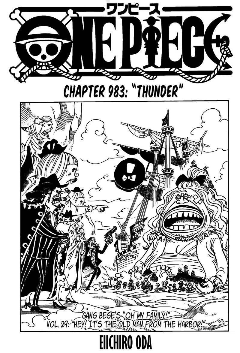 One Piece Chapter 983 Page 1