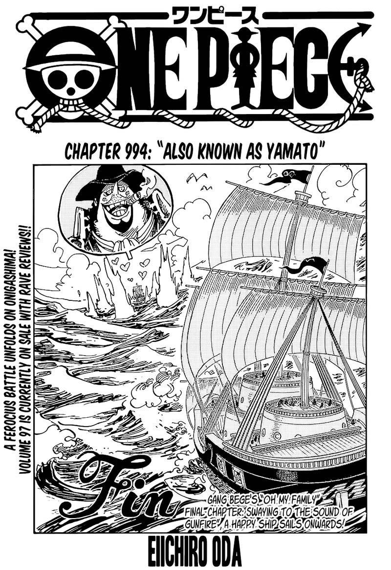 One Piece Chapter 994 Page 1
