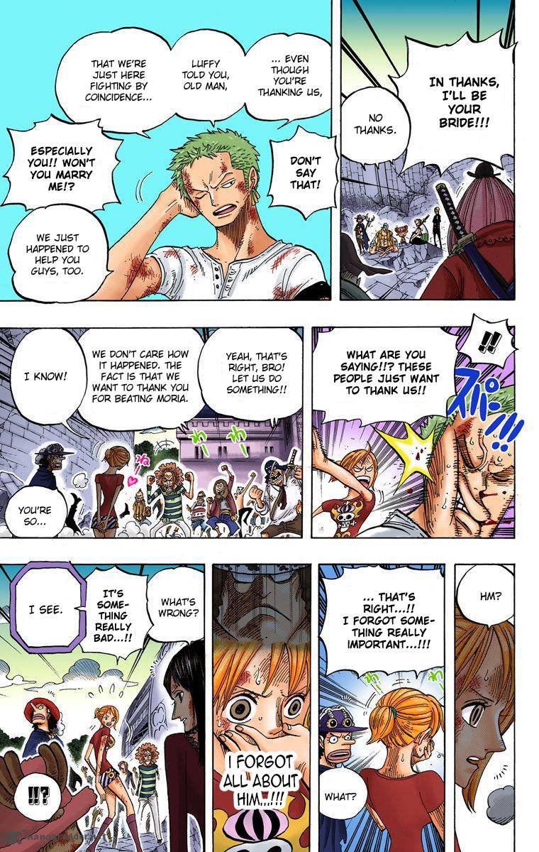 One Piece Colored Chapter 483 Page 13