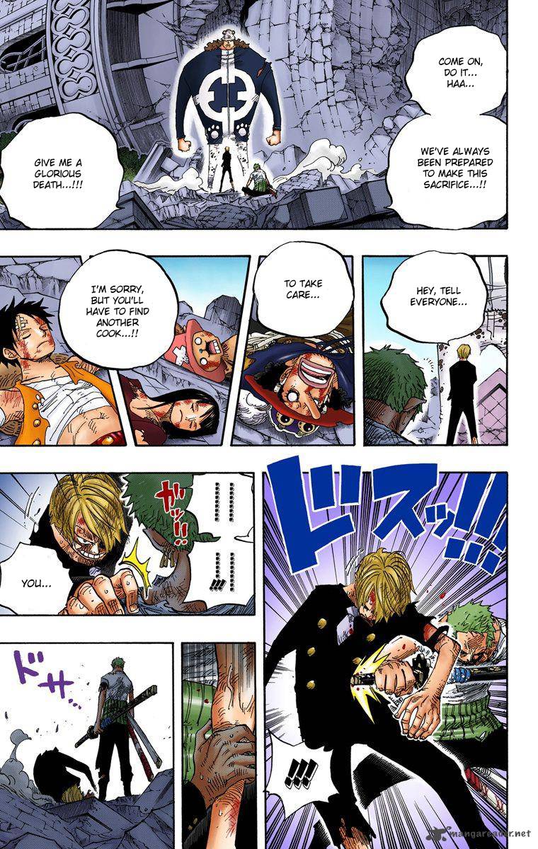 One Piece Colored Chapter 485 Page 14