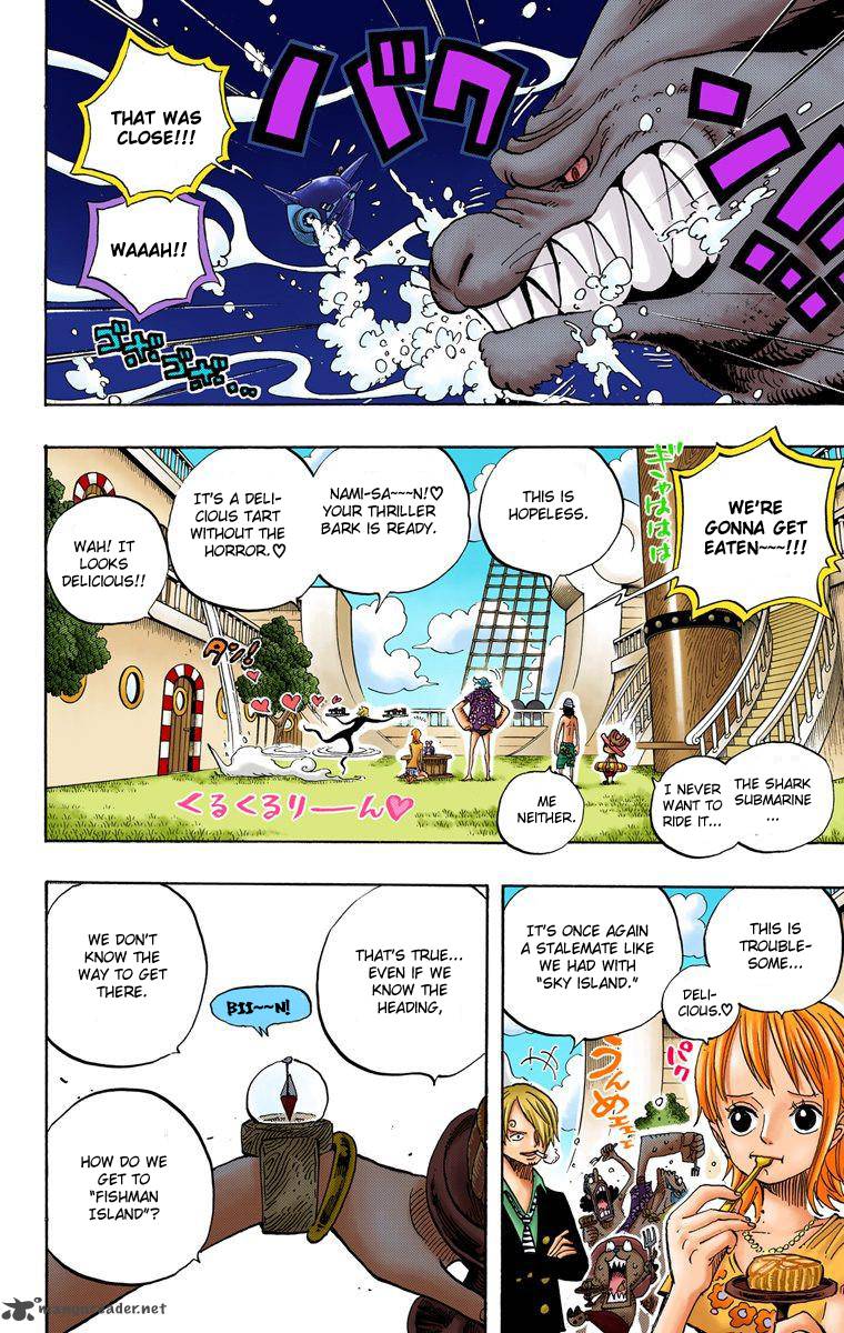 One Piece Colored Chapter 490 Page 14