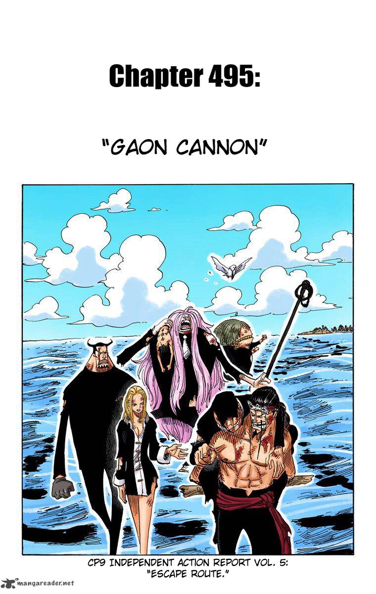 One Piece Colored Chapter 495 Page 2