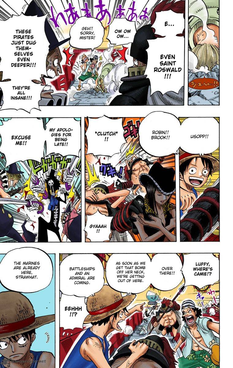 One Piece Colored Chapter 503 Page 14