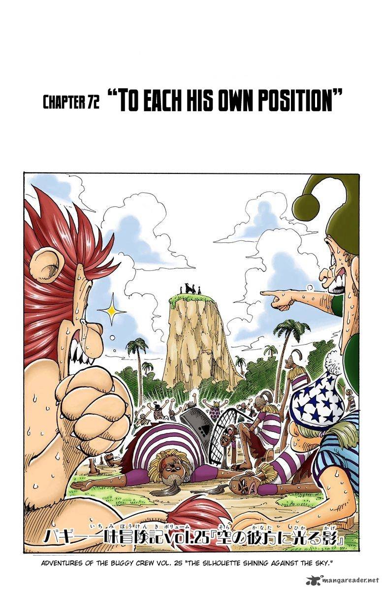 One Piece Colored Chapter 72 Page 1
