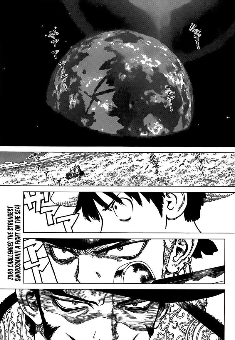 One Piece Roronoa Zoro Falls Into The Sea Chapter 1 Page 2