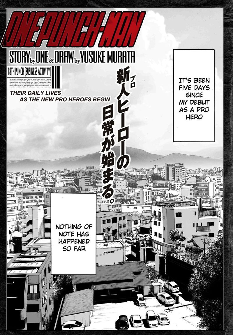 Onepunch Man Chapter 18 Page 1