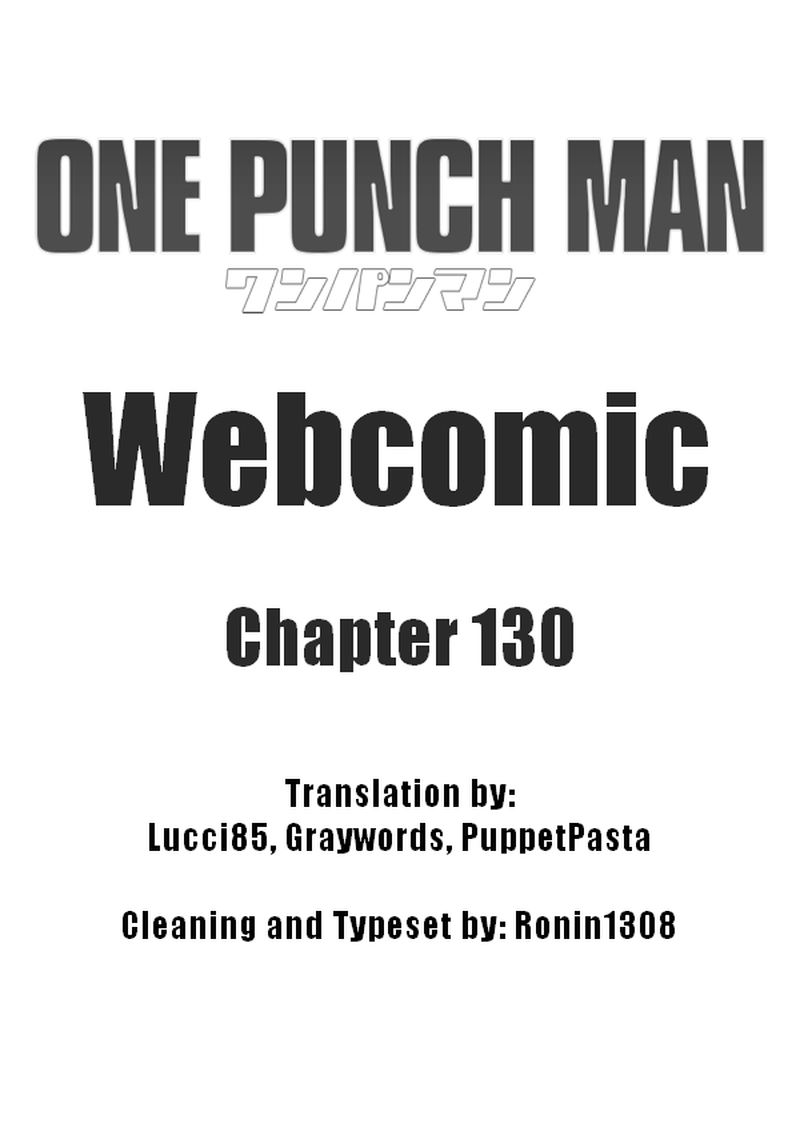 Onepunch Man One Chapter 130 Page 1