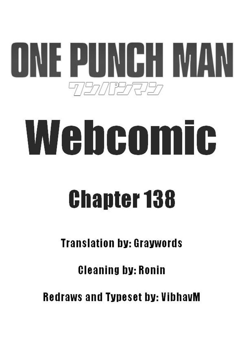 Onepunch Man One Chapter 138 Page 1