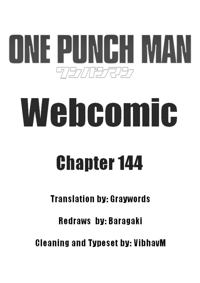 Onepunch Man One Chapter 144 Page 1