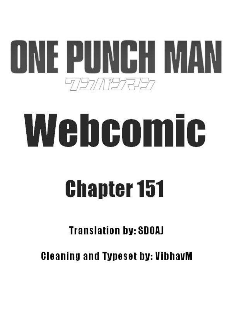 Onepunch Man One Chapter 151 Page 1