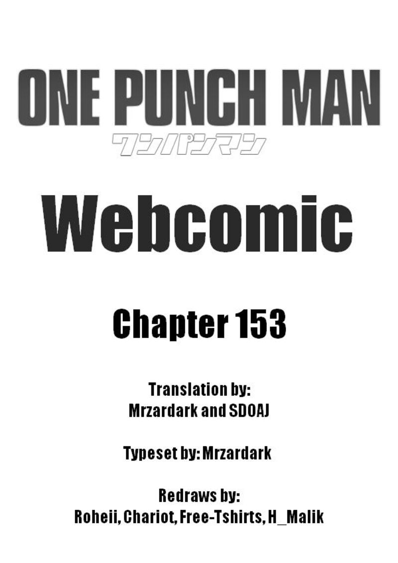 Onepunch Man One Chapter 153 Page 1