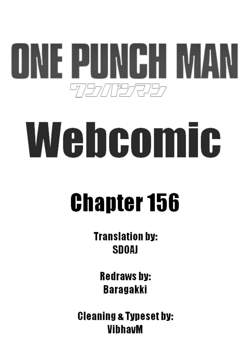 Onepunch Man One Chapter 156 Page 1