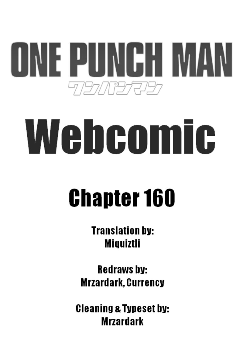 Onepunch Man One Chapter 160 Page 1