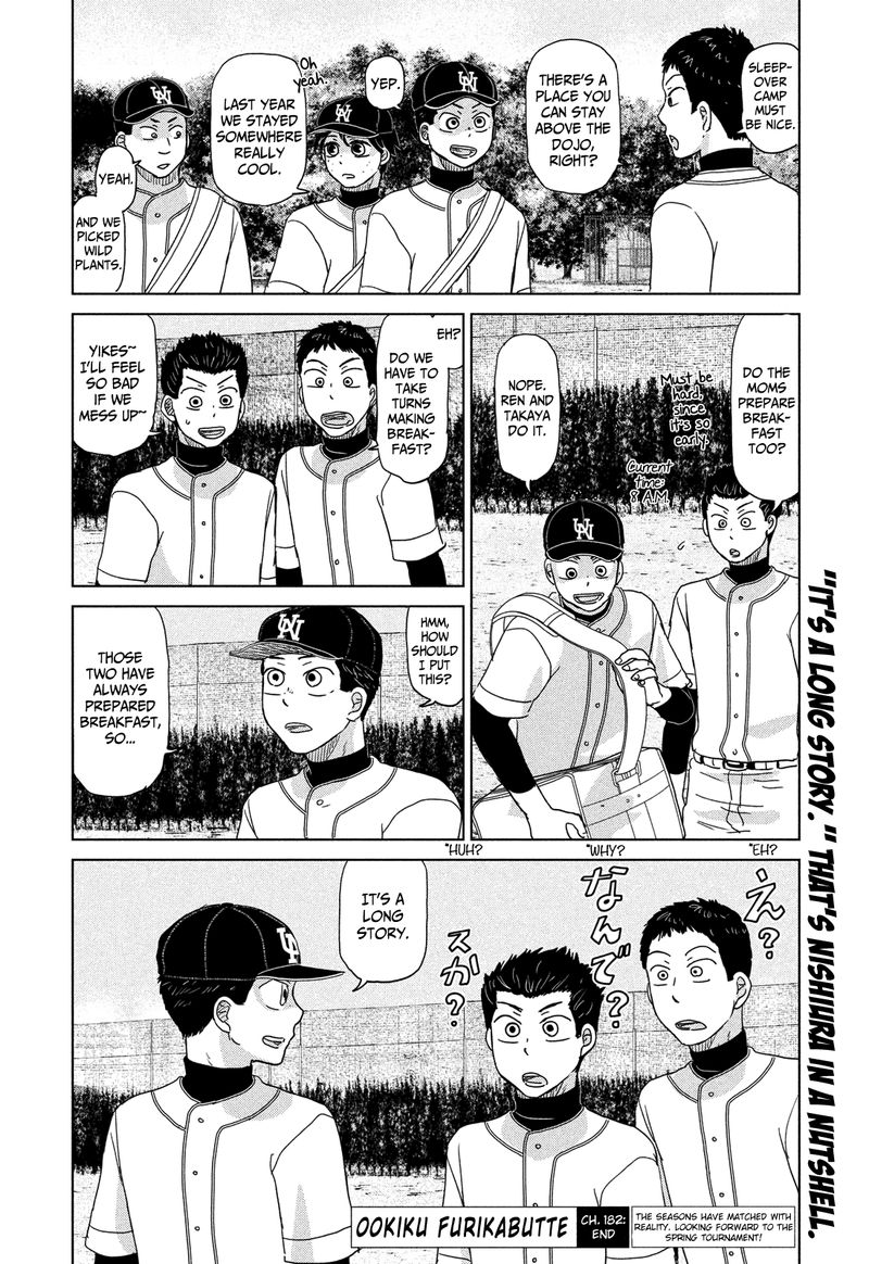 Ookiku Furikabutte Chapter 182 Page 16
