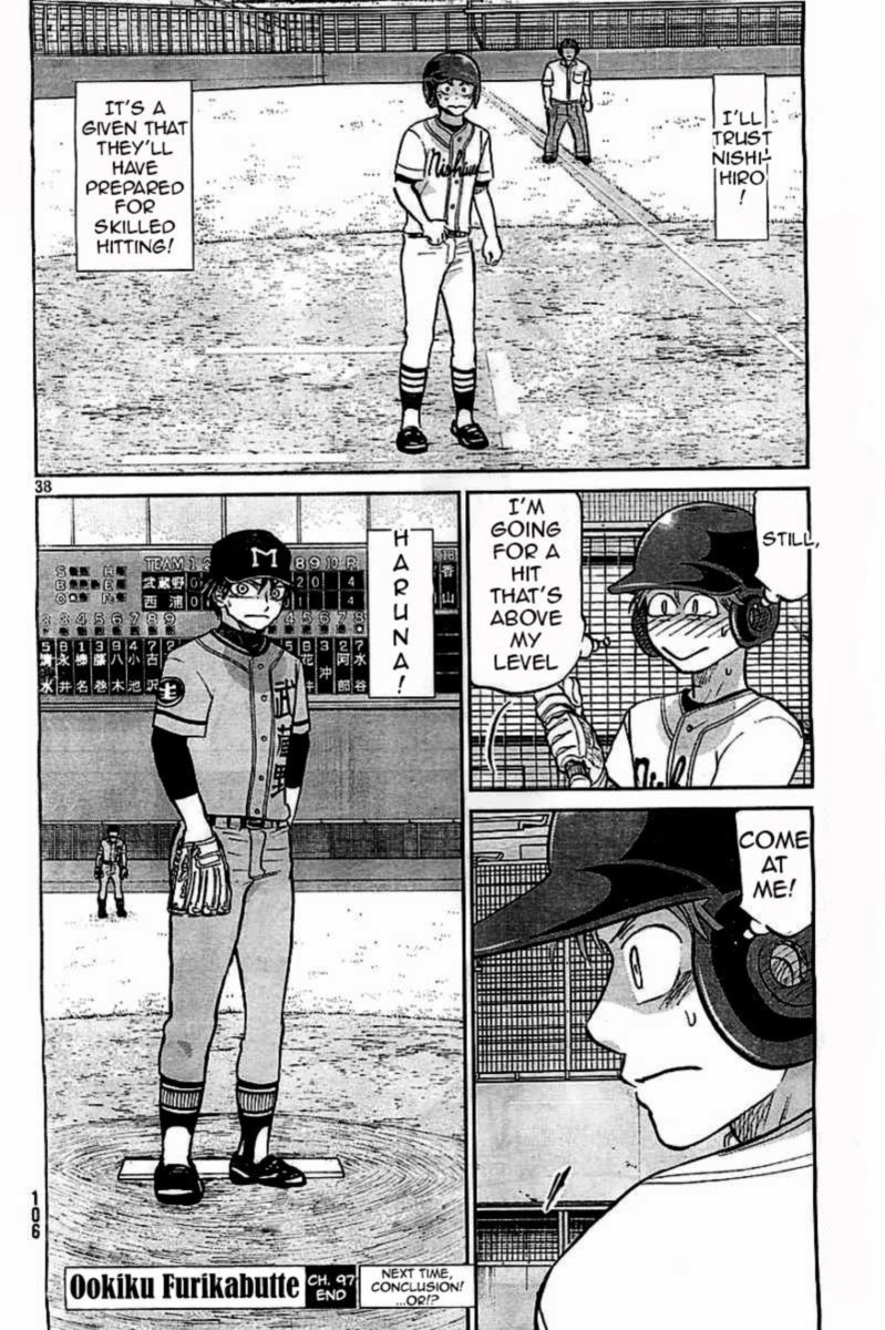 Ookiku Furikabutte Chapter 97 Page 38