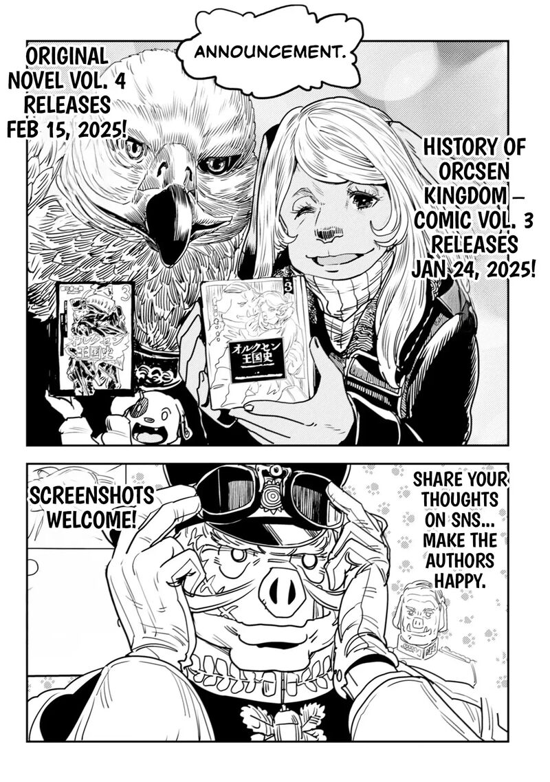 Orcsen Oukokushi Yaban Na Ooku No Kuni Wa Ikanishite Heiwa Na Elf No Kuni Wo Yakiharau Ni Itatta Ka Chapter 10 Page 63
