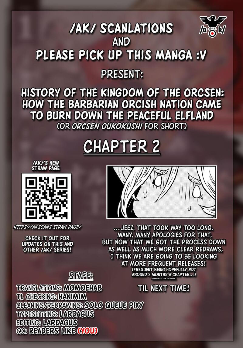 Orcsen Oukokushi Yaban Na Ooku No Kuni Wa Ikanishite Heiwa Na Elf No Kuni Wo Yakiharau Ni Itatta Ka Chapter 2 Page 57