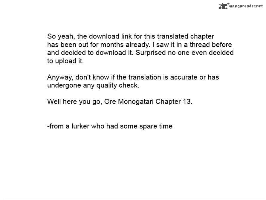 Ore Monogatari Chapter 13 Page 45