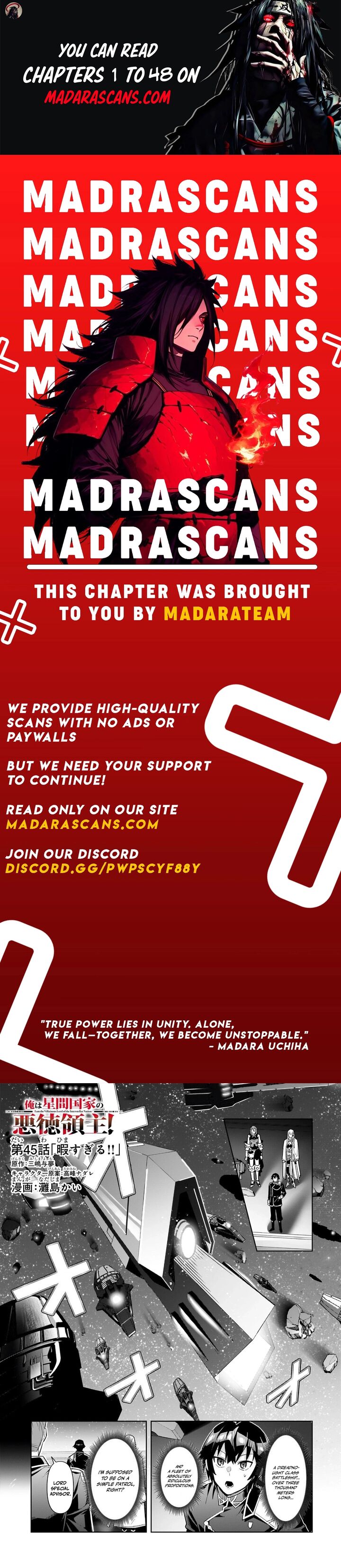 Oreaku Ore Wa Seikan Kokka No Akutoku Ryoushu Chapter 45a Page 1