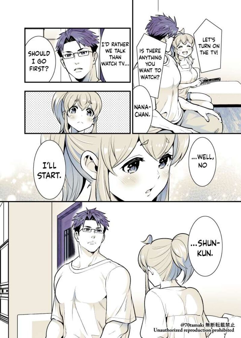 Osananajimi Ga Hisabisa Ni Saikai Shitara Otagai Kyonyuu Ni Natteta Chapter 58 Page 2