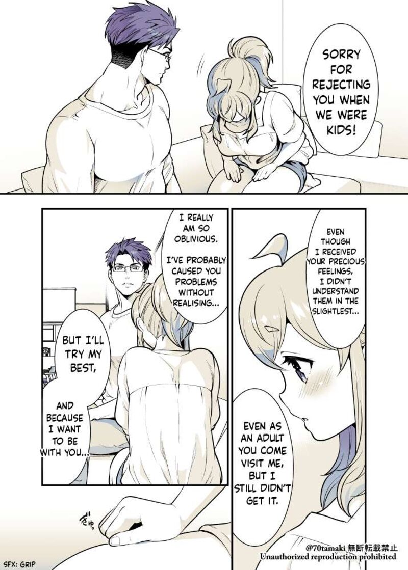 Osananajimi Ga Hisabisa Ni Saikai Shitara Otagai Kyonyuu Ni Natteta Chapter 58 Page 3