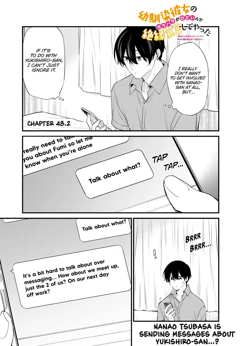 Osananajimi Kanojo No Morahara Ga Hidoin De Zetsuen Sengen Shite Yatta Chapter 48b Page 1