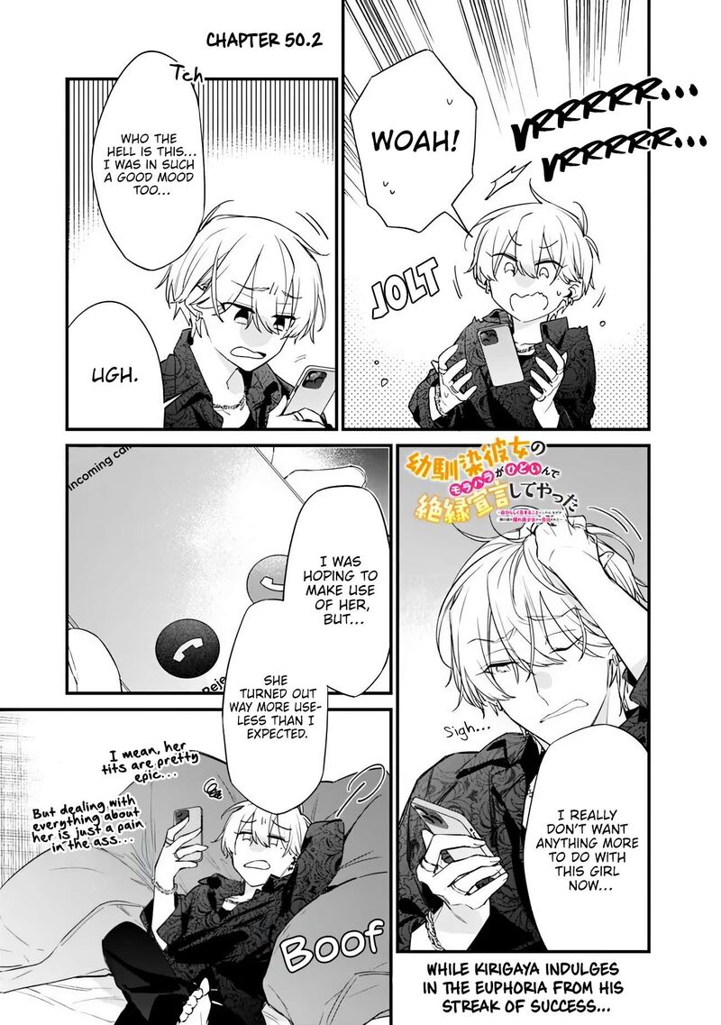 Osananajimi Kanojo No Morahara Ga Hidoin De Zetsuen Sengen Shite Yatta Chapter 50b Page 1