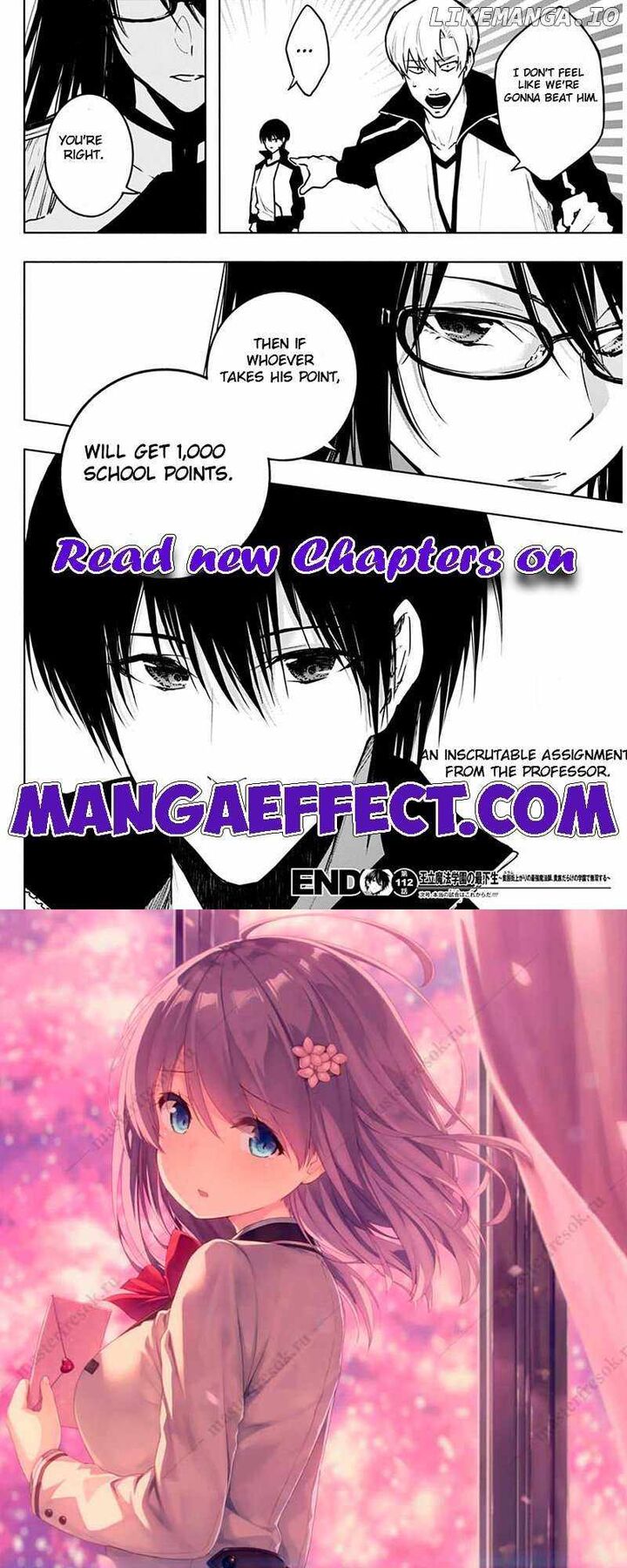 Ouritsu Mahou Gakuen No Saikasei Hinkongai Agari No Saikyou Mahoushi Kizoku Darake No Gakuen De Musou Suru Chapter 112 Page 18