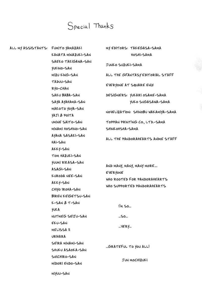 Pandora Hearts Chapter 104 Page 99