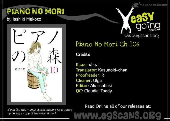 Piano No Mori Chapter 106 Page 1