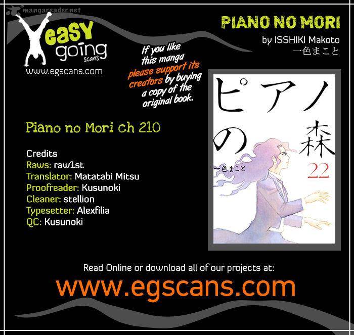 Piano No Mori Chapter 210 Page 1