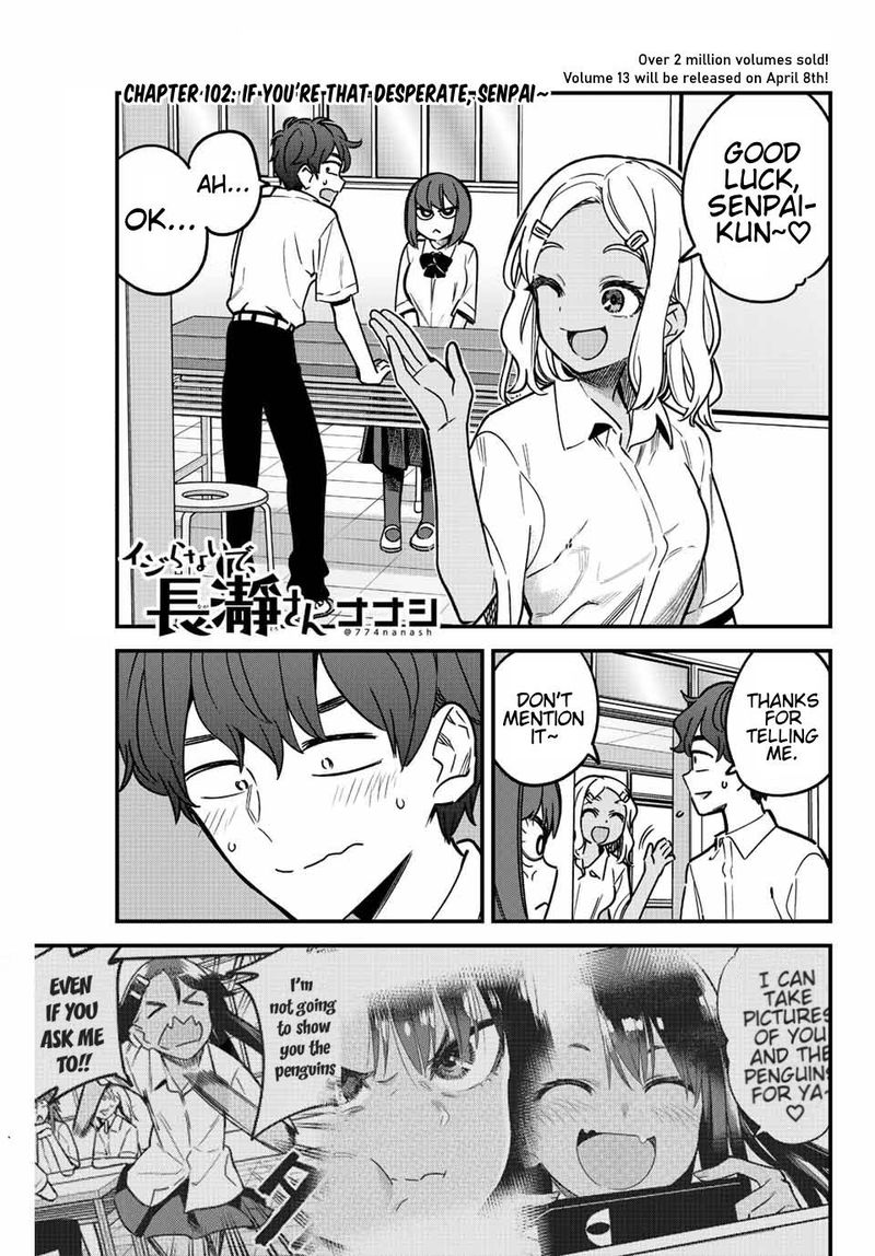 Please Dont Bully Me Nagatoro Chapter 102 Page 1