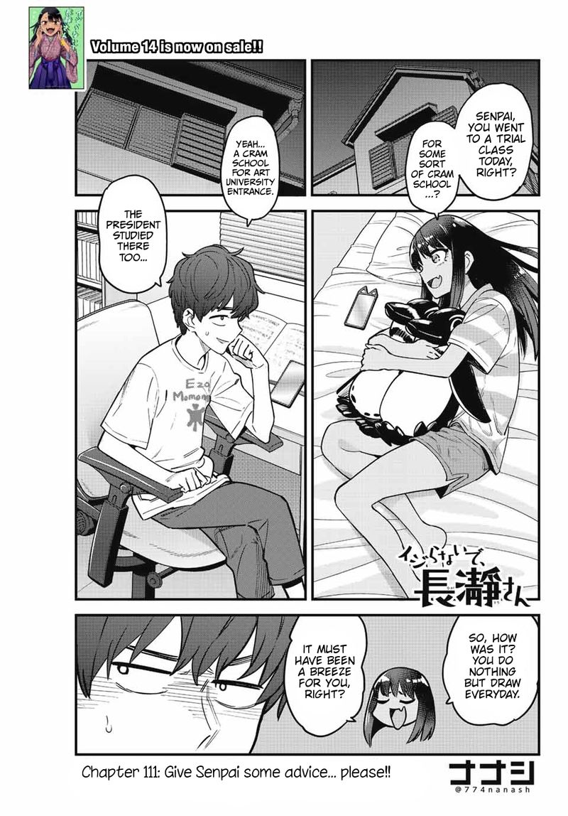 Please Dont Bully Me Nagatoro Chapter 111 Page 1