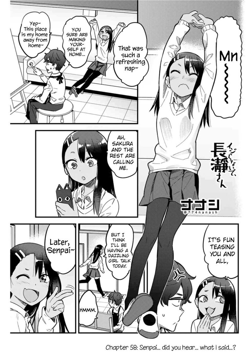 Please Dont Bully Me Nagatoro Chapter 58 Page 1