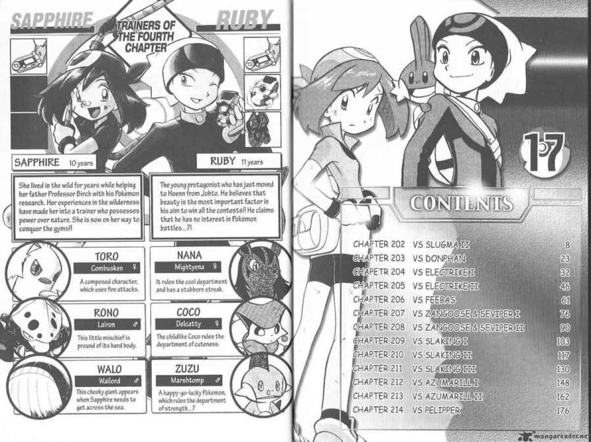 Pokemon Adventures Chapter 202 Page 4