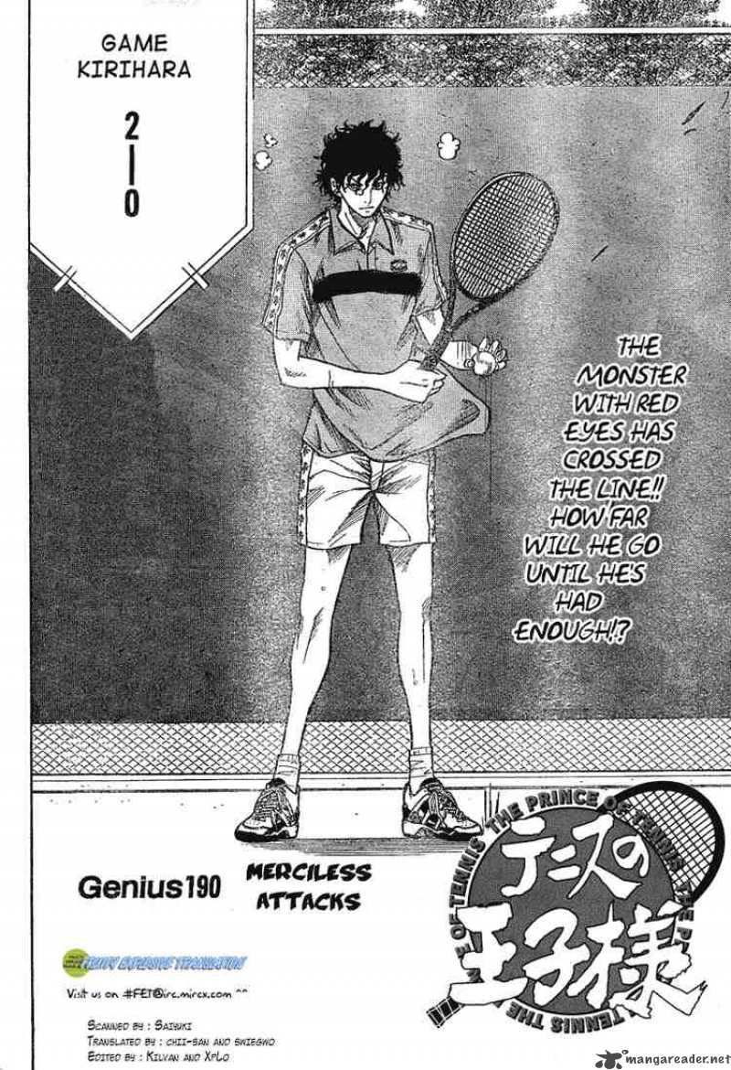 Prince Of Tennis Chapter 190 Page 2