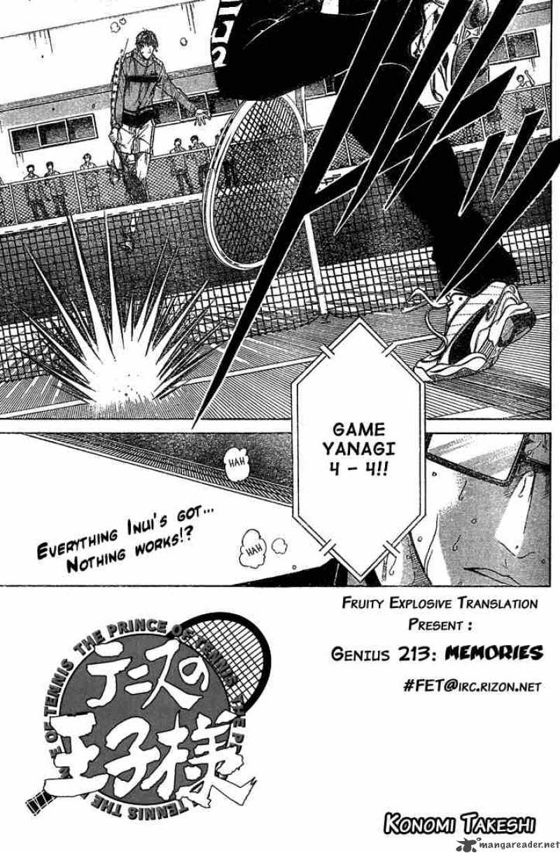 Prince Of Tennis Chapter 213 Page 1