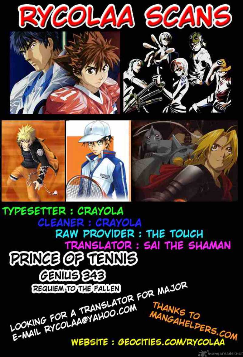 Prince Of Tennis Chapter 343 Page 17