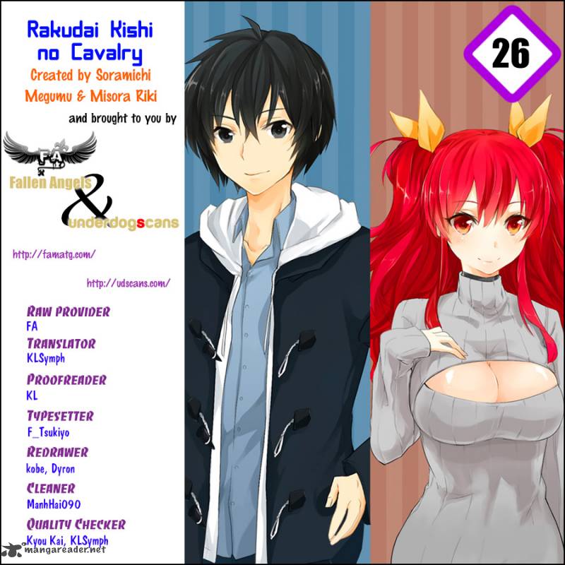 Rakudai Kishi No Cavalry Chapter 26 Page 1