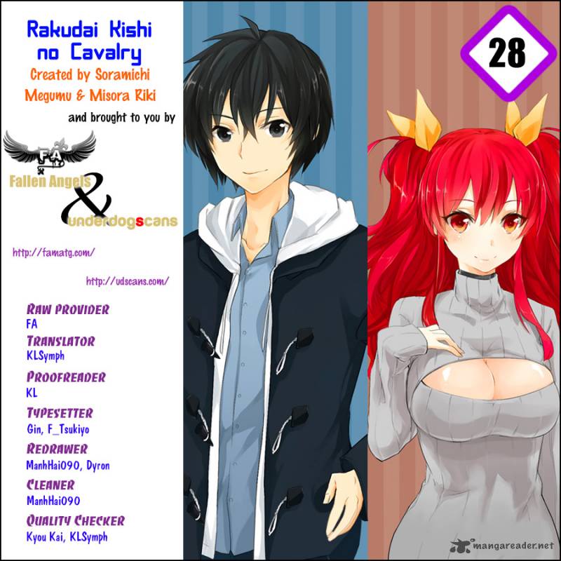 Rakudai Kishi No Cavalry Chapter 28 Page 1