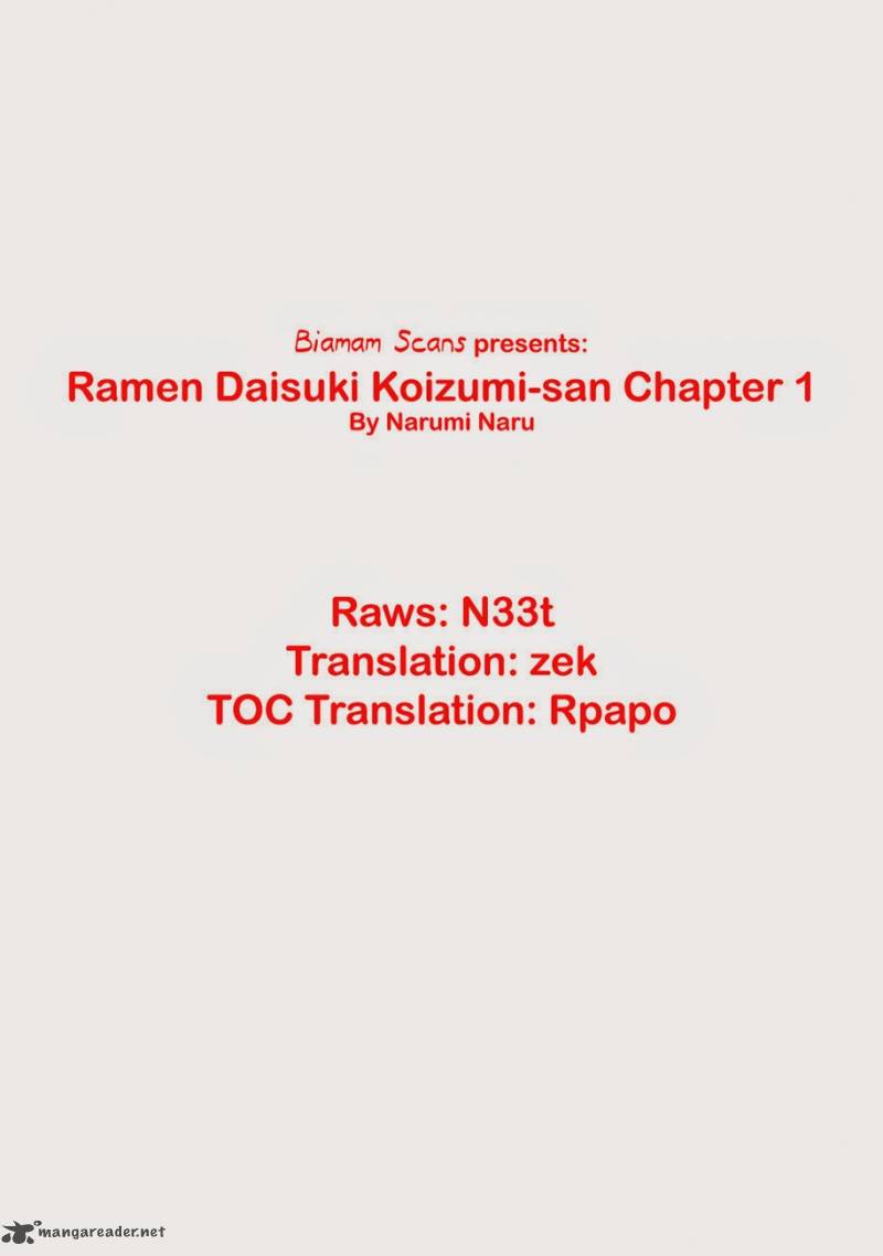 Ramen Daisuki Koizumi San Chapter 1 Page 26