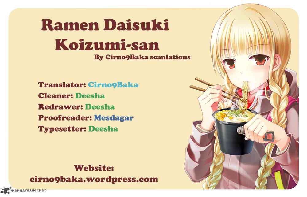 Ramen Daisuki Koizumi San Chapter 7 Page 13