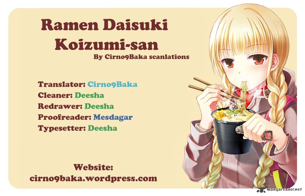 Ramen Daisuki Koizumi San Chapter 8 Page 11