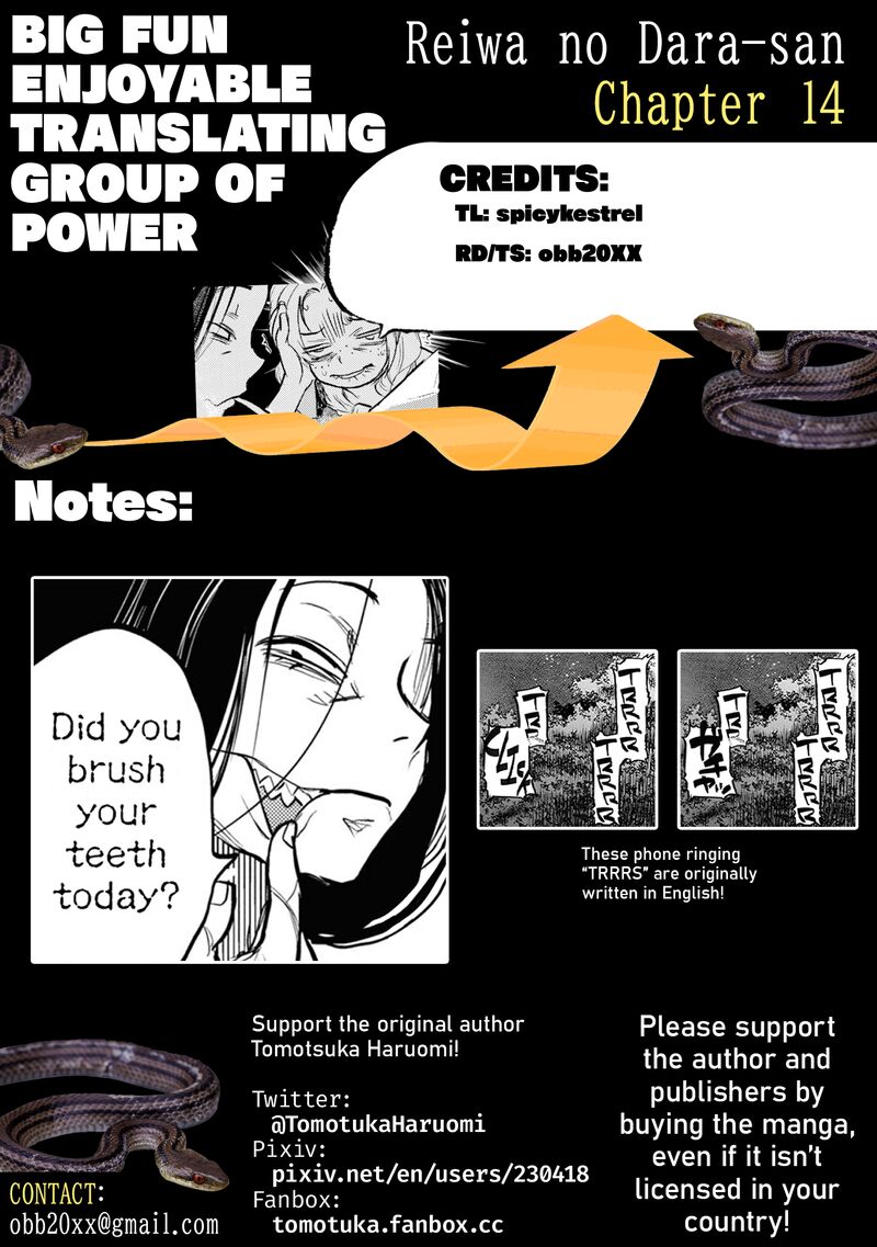 Reiwa No Dara San Chapter 14 Page 28