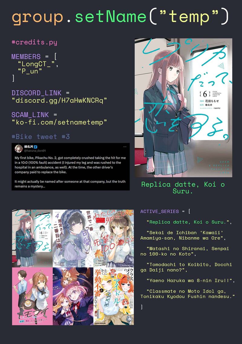 Replica Datte Koi O Suru Chapter 34 Page 38
