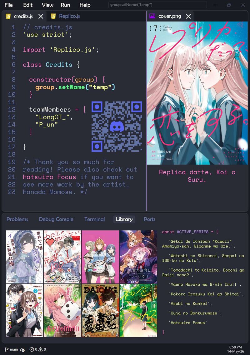 Replica Datte Koi O Suru Chapter 36e Page 11