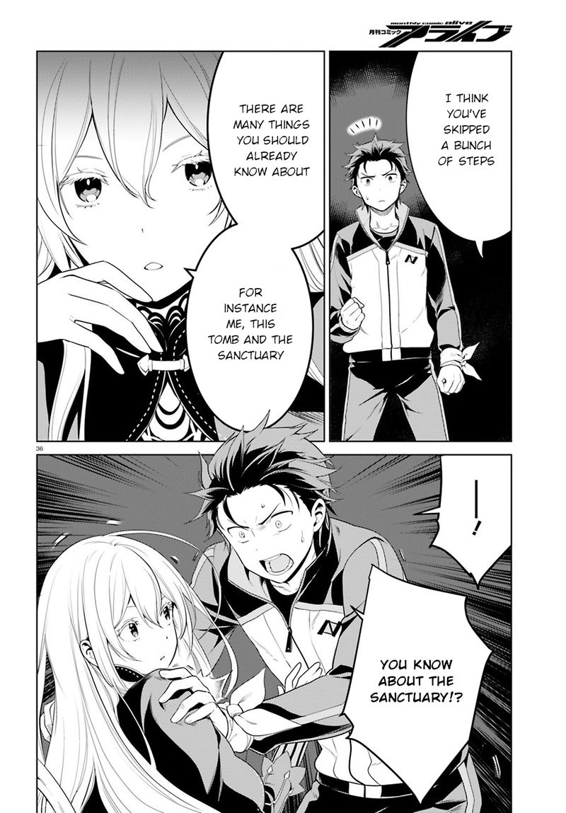 Rezero Kara Hajimeru Isekai Seikatsu Dai 4 Shou SeIIki To Gouyoku No Majo Chapter 3 Page 35